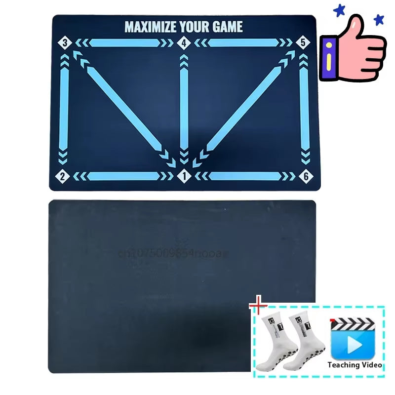 Durable Non-Slip Foldable Football Training Mat for Dribbling Practice - Indoor and Outdoor Equipment for Kids and Adults