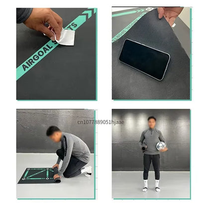 Durable Non-Slip Foldable Football Training Mat for Dribbling Practice - Indoor and Outdoor Equipment for Kids and Adults