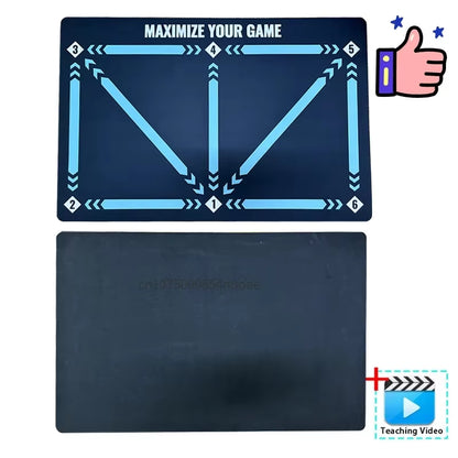 Durable Non-Slip Foldable Football Training Mat for Dribbling Practice - Indoor and Outdoor Equipment for Kids and Adults