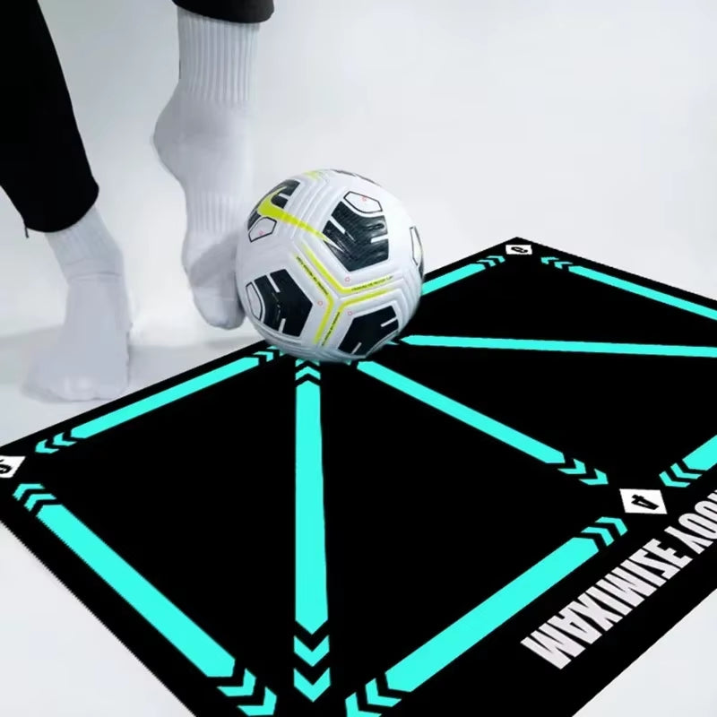 Durable Non-Slip Foldable Football Training Mat for Dribbling Practice - Indoor and Outdoor Equipment for Kids and Adults