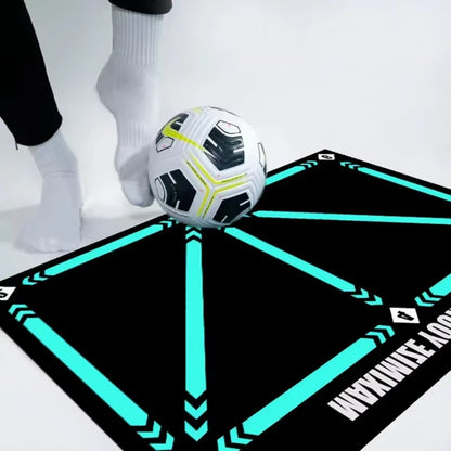 Durable Non-Slip Foldable Football Training Mat for Dribbling Practice - Indoor and Outdoor Equipment for Kids and Adults