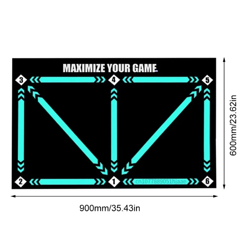 Durable Non-Slip Foldable Football Training Mat for Dribbling Practice - Indoor and Outdoor Equipment for Kids and Adults
