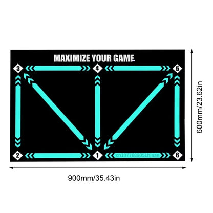 Durable Non-Slip Foldable Football Training Mat for Dribbling Practice - Indoor and Outdoor Equipment for Kids and Adults