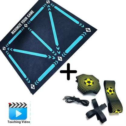 Durable Non-Slip Foldable Football Training Mat for Dribbling Practice - Indoor and Outdoor Equipment for Kids and Adults