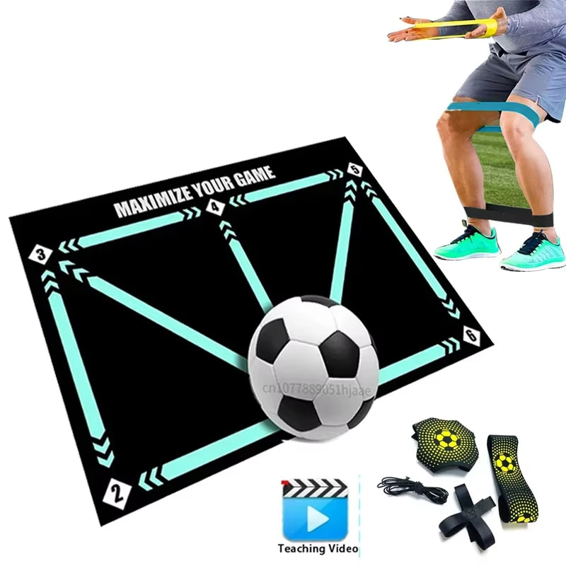 Durable Non-Slip Foldable Football Training Mat for Dribbling Practice - Indoor and Outdoor Equipment for Kids and Adults
